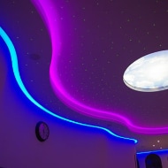 Starfield ceiling with cove lighting