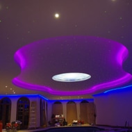 Starfield ceiling and cove lighting