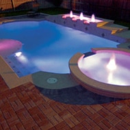 Coloured pool lighting