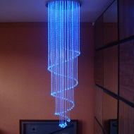 Fibre optic chandelier light